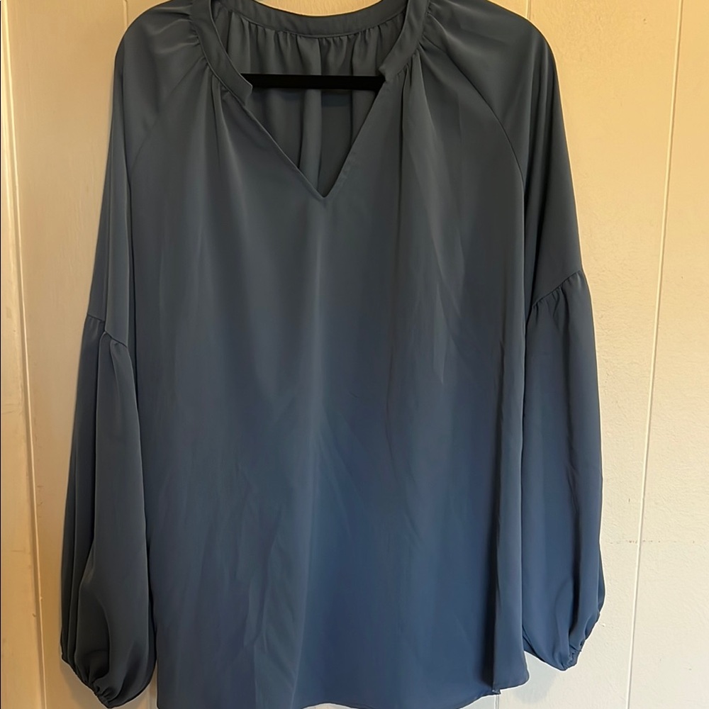 Elegant Blue Women's Top